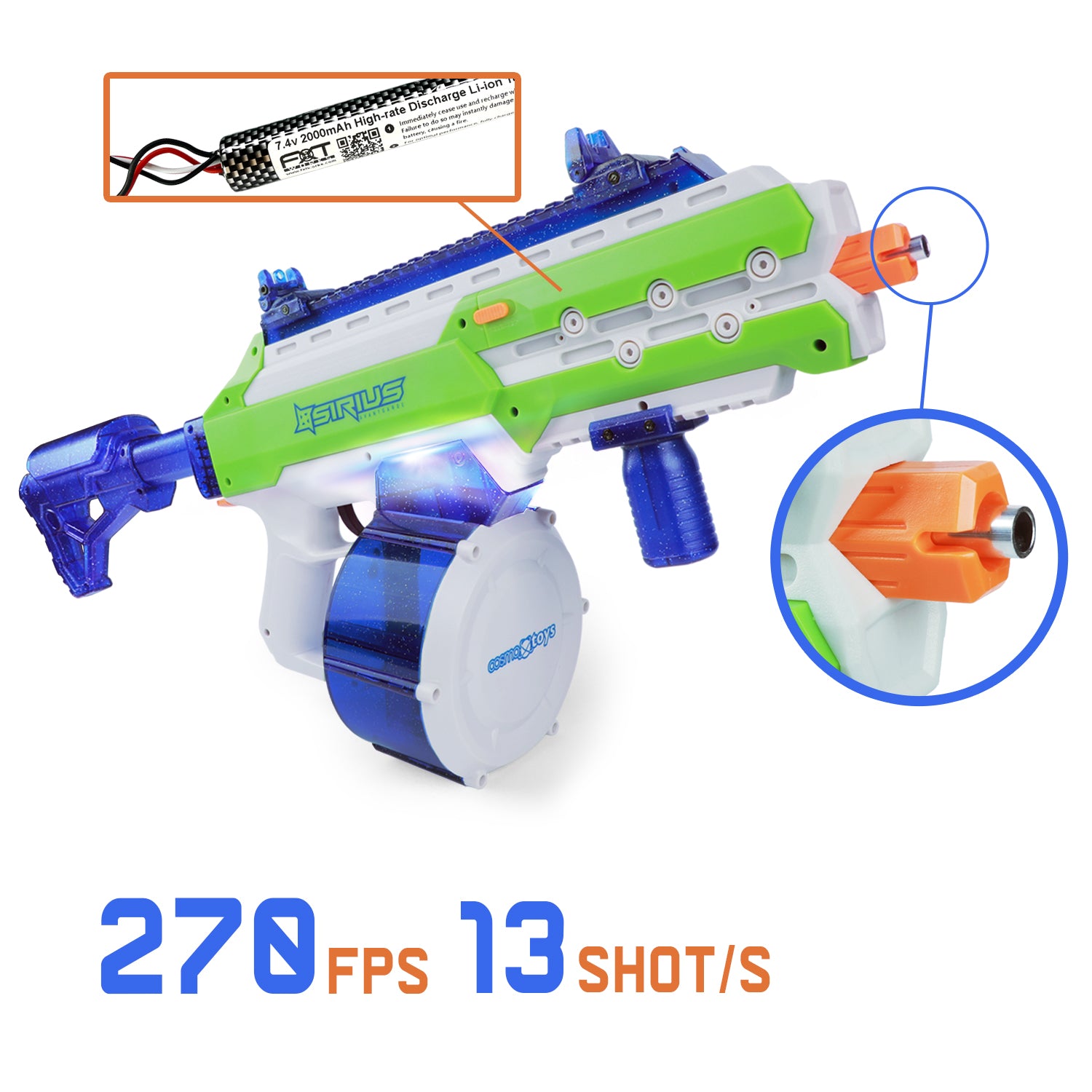 SIRIUS Gel Rifle Pro Max (Glow in the dark)