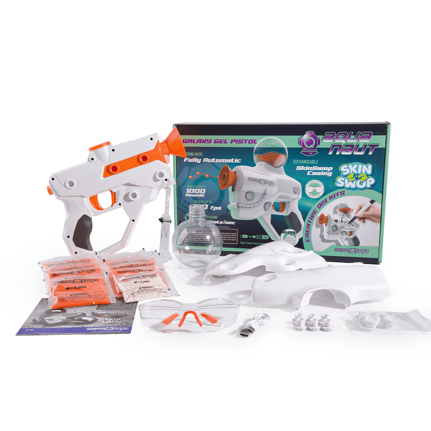 AQUANAUT Galaxy Gel Blaster (DIY White)