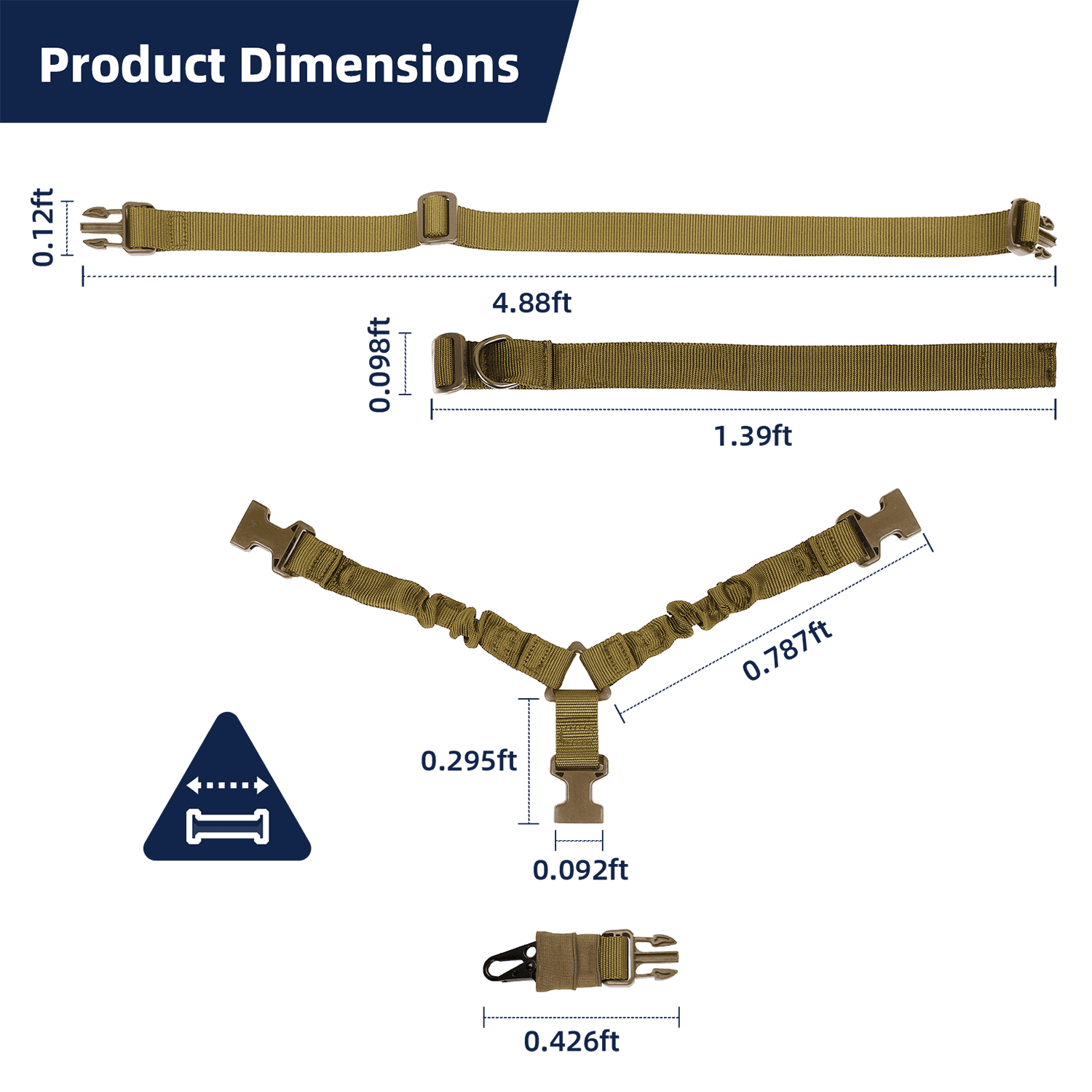 Tactical Single-Point Sling with Binding Band